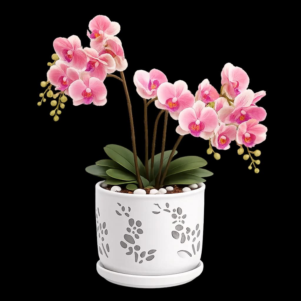 A fully grown orchid, the plant that costs the most focus hours.